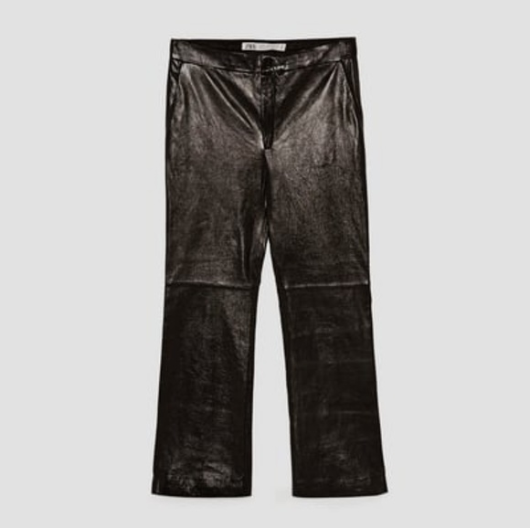 ZARA STUDIO LEATHER PANTS - Picture 3 of 7